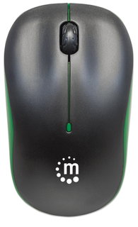 Mouse Ottico Wireless 1000 Dpi Nero/Verde - Manhattan IM 1000-WL-BGR