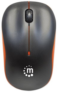 Mouse Ottico Wireless 1000 Dpi Nero/Arancione - Manhattan IM 1000-WL-BOR