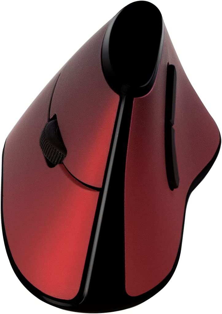 Mouse Verticale Ottico Ergonomico Wireless 1200dpi Rosso - Logilink IM 159-WL-VER