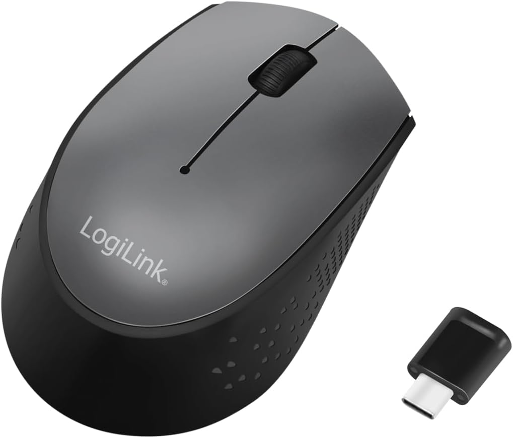 Mouse Ottico Wireless Ricevitore USB-C™ 1200 Dpi Nero - Logilink IM 160-WL-USBC