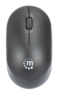 Mouse Optical Wireless USB 1000 Dpi Black - Manhattan IM 190 - 1200 WBK
