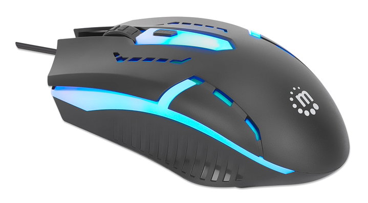 Mouse Ottico USB Gaming 1500 Dpi LED RGB - Manhattan IM 190-1500-RGB
