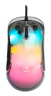 Mouse Ottico USB 12800 Dpi Retroilluminazione RGB - Manhattan IM 190-U-RGB