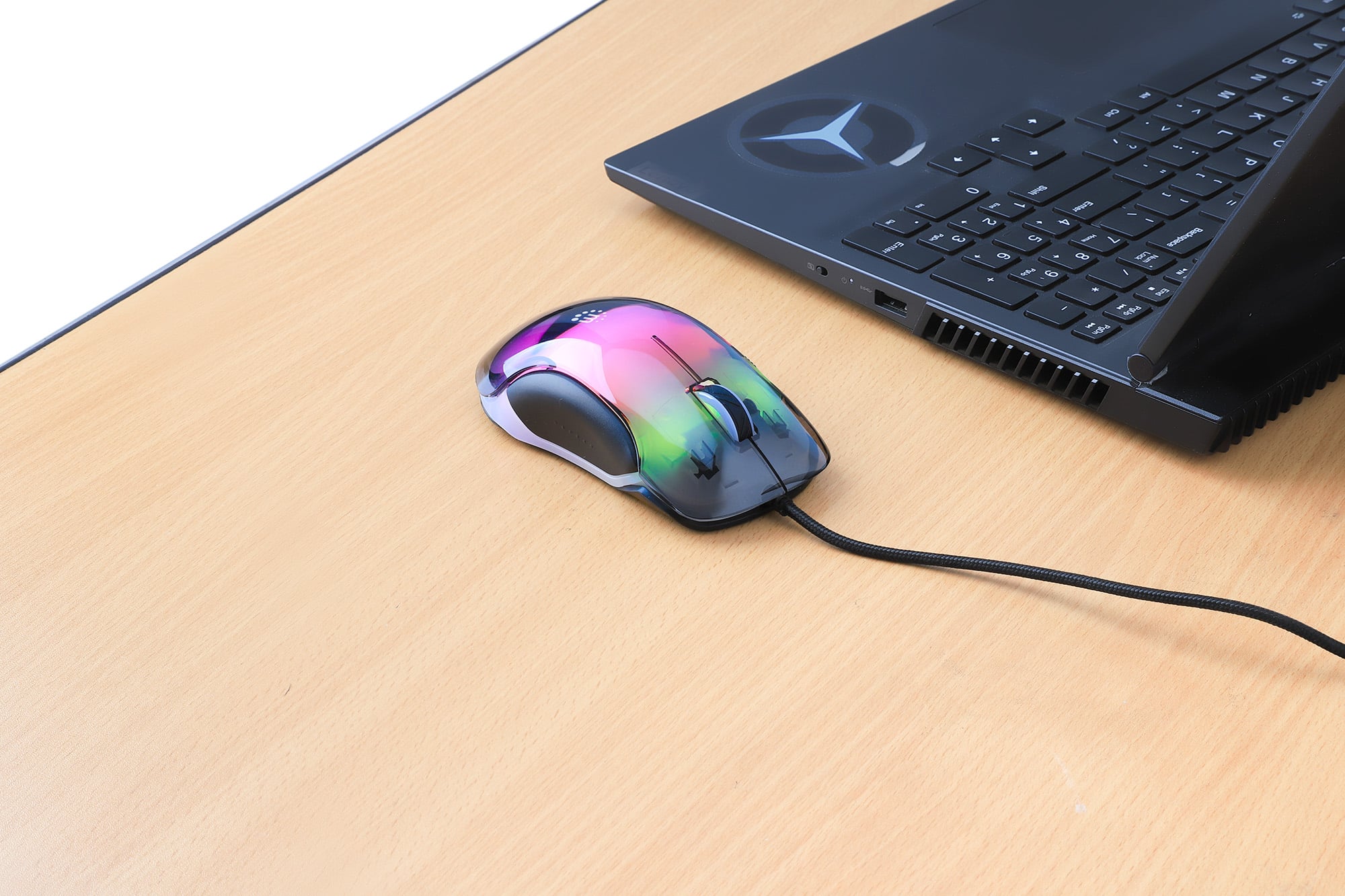 Mouse Ottico USB 12800 Dpi Retroilluminazione LED RGB - Manhattan IM 190-U-RGB