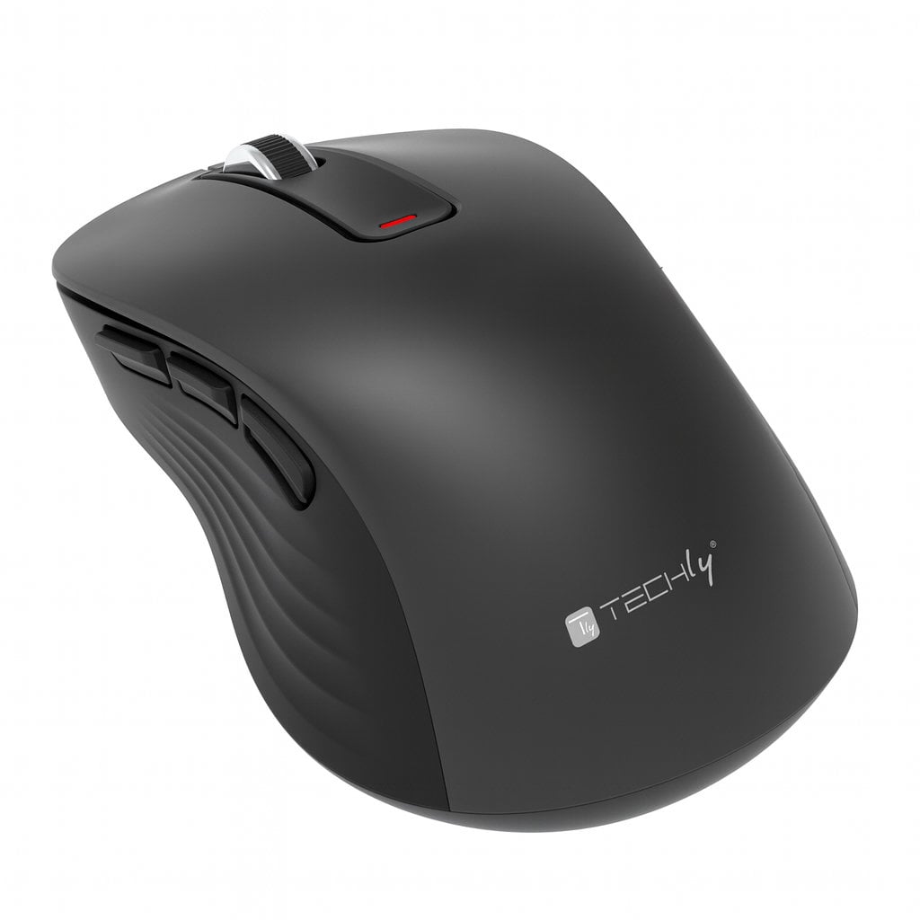 Mouse Ottico Wireless 2.4 GHZ 5D 1000/1200/1600 Dpi Nero - Techly IM 200-WL-BK