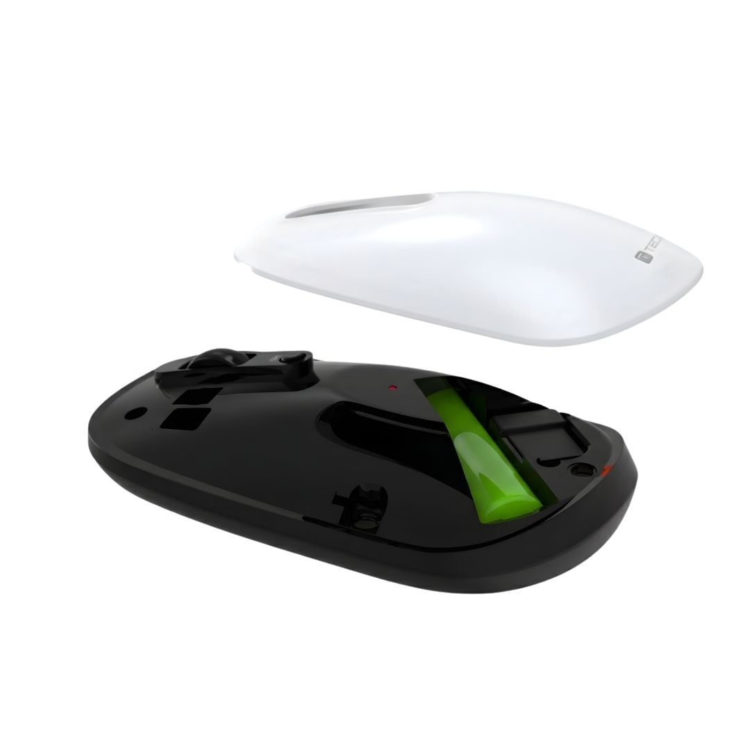 Mouse Ottico Wireless 2.4 GHZ 3D 1000/1200/1600 Dpi Nero o Bianco - Techly IM 830-WL-BW