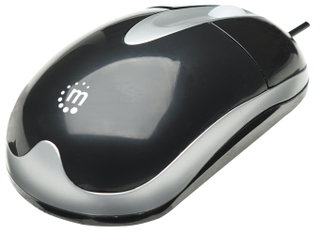 Mouse Optics PS 2 1000 Dpi Black, Ambidester - Manhattan IM 900 -P-PS 2
