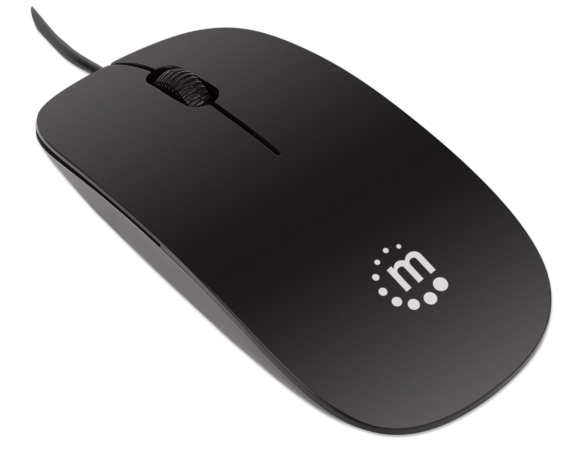 Mini Mouse Ottico USB Silhouette 1000 Dpi Nero - Manhattan IM 900-U-SLB