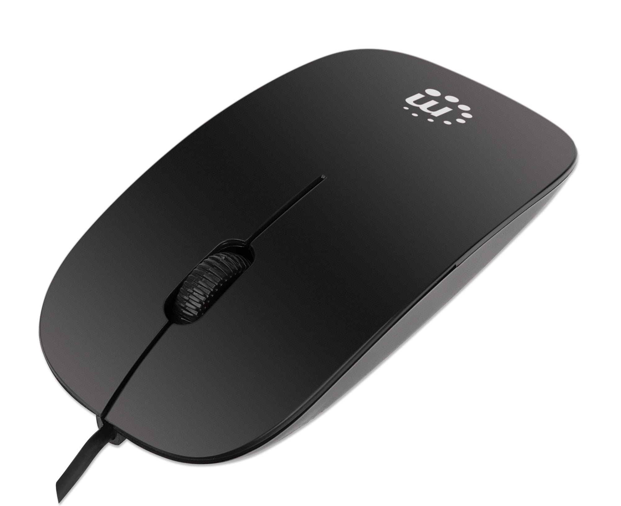 Mini Mouse Ottico USB Silhouette 1000 Dpi Nero - Manhattan IM 900-U-SLB