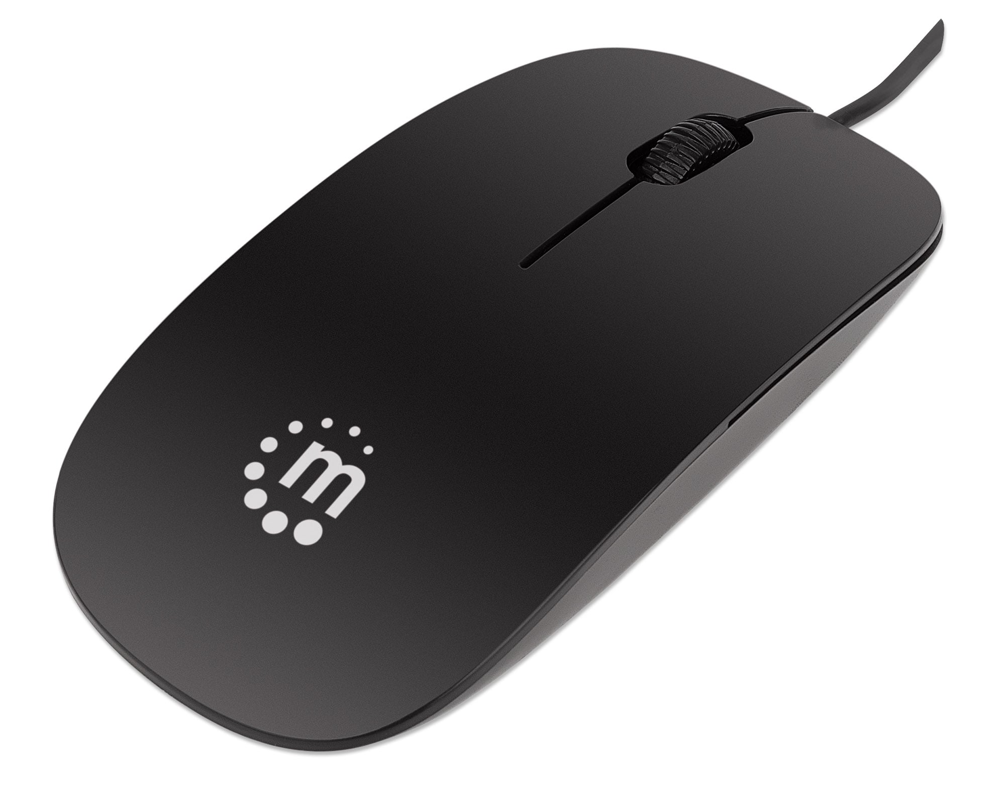 Mini Mouse Ottico USB Silhouette 1000 Dpi Nero - Manhattan IM 900-U-SLB