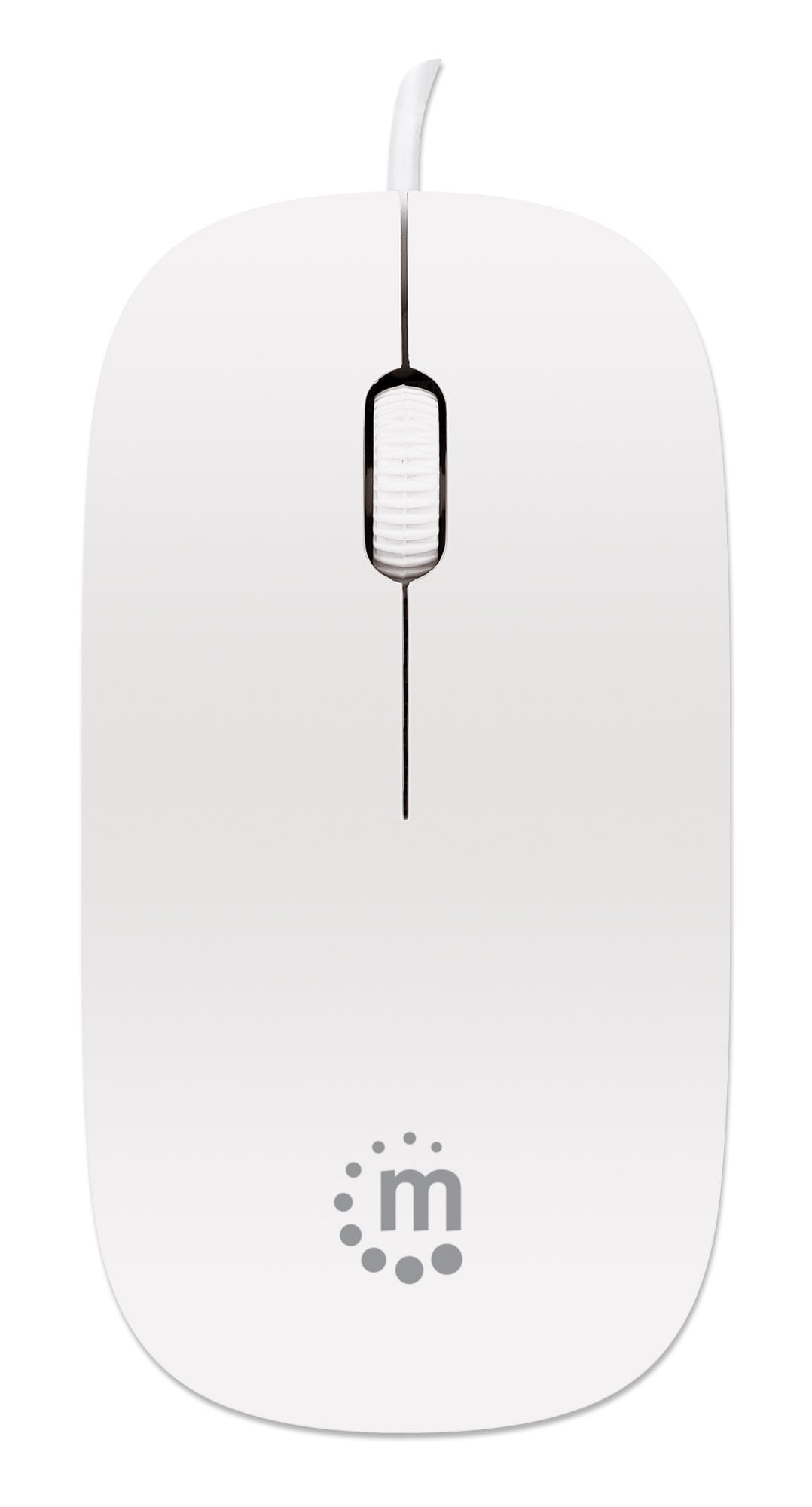 Mini Mouse Ottico USB Silhouette 1000 Dpi Bianco - Manhattan IM 900-U-SLW