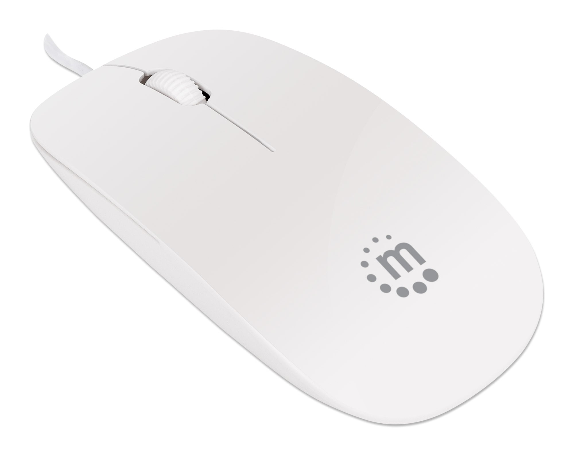 Mini Mouse Ottico USB Silhouette 1000 Dpi Bianco - Manhattan IM 900-U-SLW