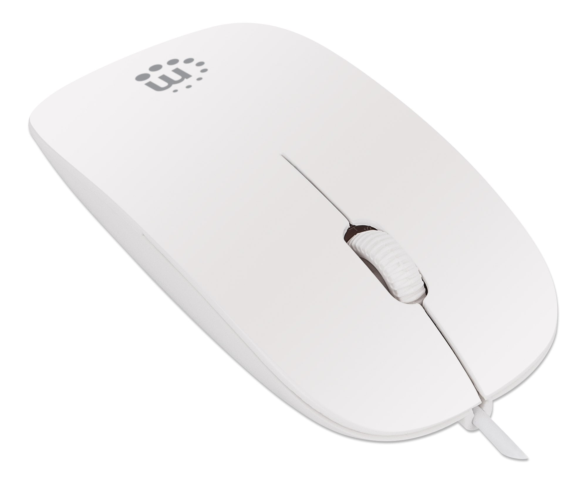 Mini Mouse Ottico USB Silhouette 1000 Dpi Bianco - Manhattan IM 900-U-SLW