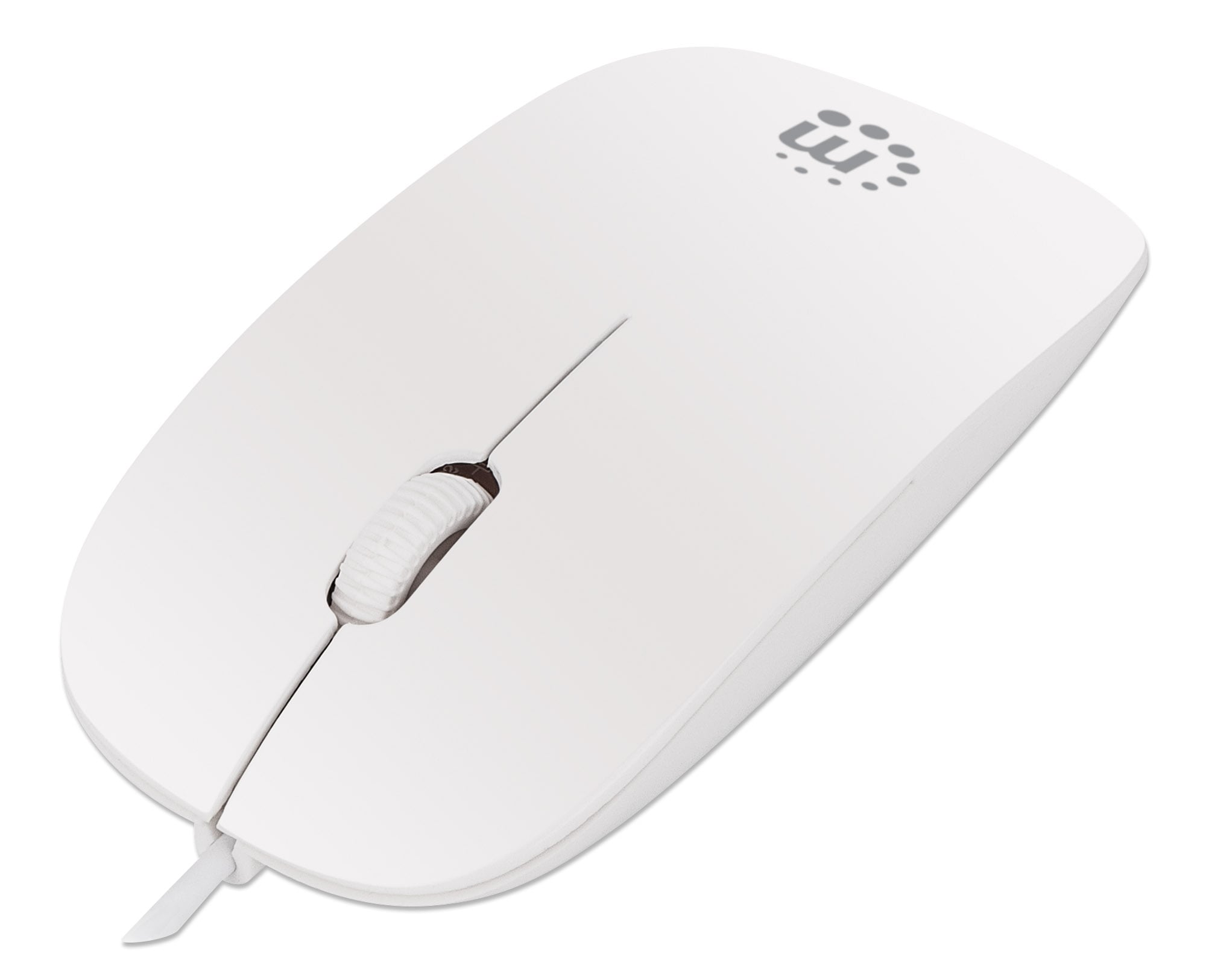 Mini Mouse Ottico USB Silhouette 1000 Dpi Bianco - Manhattan IM 900-U-SLW
