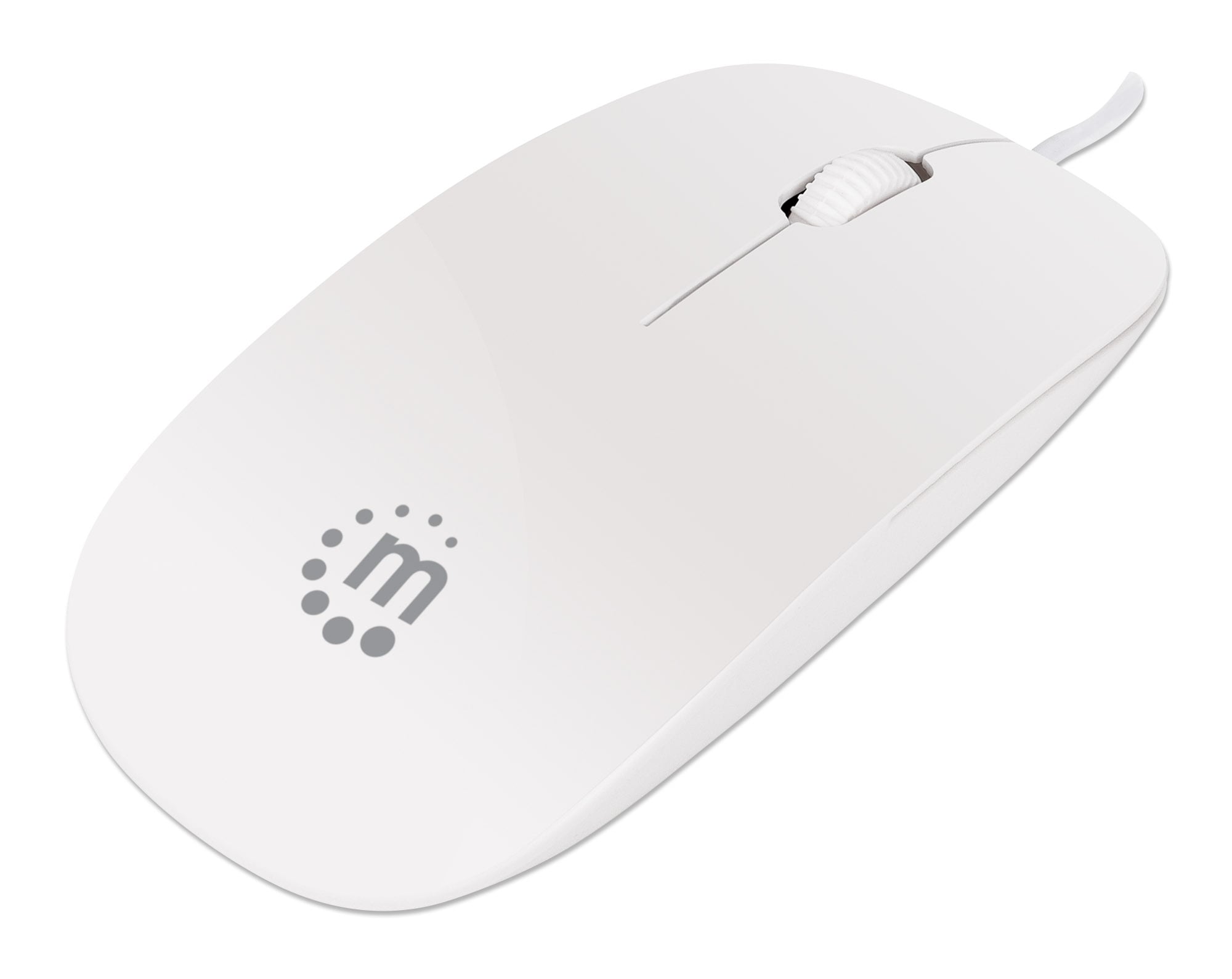 Mini Mouse Ottico USB Silhouette 1000 Dpi Bianco - Manhattan IM 900-U-SLW