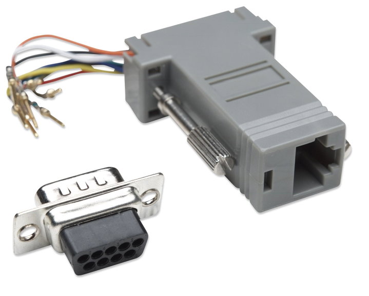 Modular Adapter DB 9 Male / RJ 45 8 wires - Manhattan IMA 271