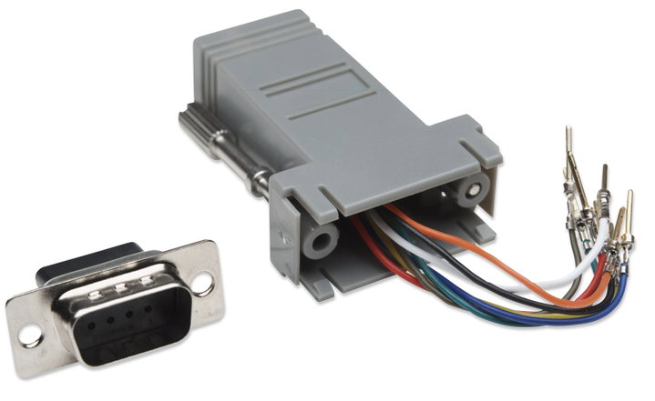 Modular Adapter DB 9 Male / RJ 45 8 wires - Manhattan IMA 271