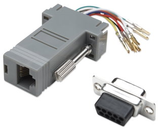 Modular adapter DB 9 Female / RJ 45 8 wires - Manhattan IMA 272