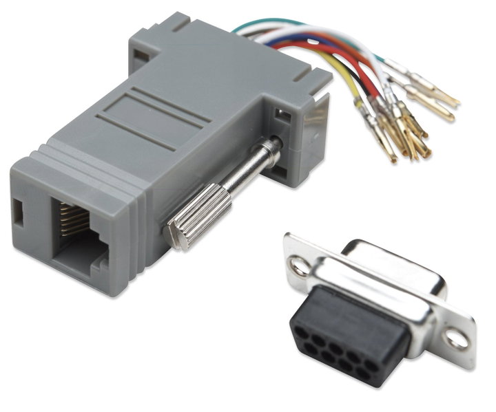 Modular adapter DB 9 Female / RJ 45 8 wires - Manhattan IMA 272