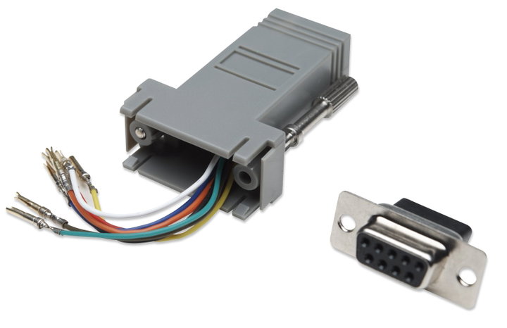 Modular adapter DB 9 Female / RJ 45 8 wires - Manhattan IMA 272