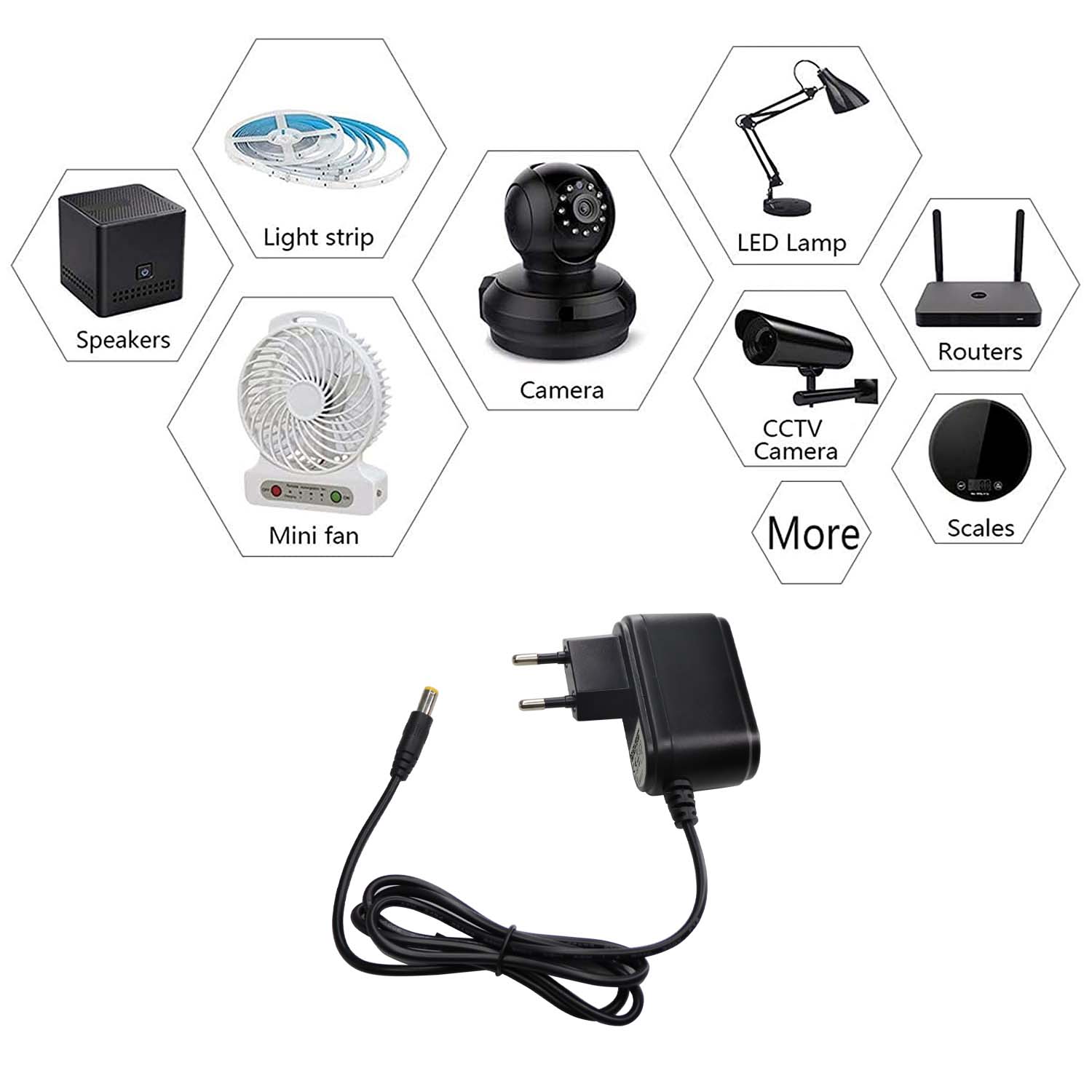 Alimentatore Universale 12V 1500mA Plug 5.5 x 2.1mm Nero - Techly IPW-12DC15A2