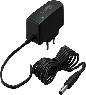 Universal Power Supply 12 V 1000 mA Plug 5.5 x 2.5 mm Black - Goobay IPW- 12 V 1 - 25 B