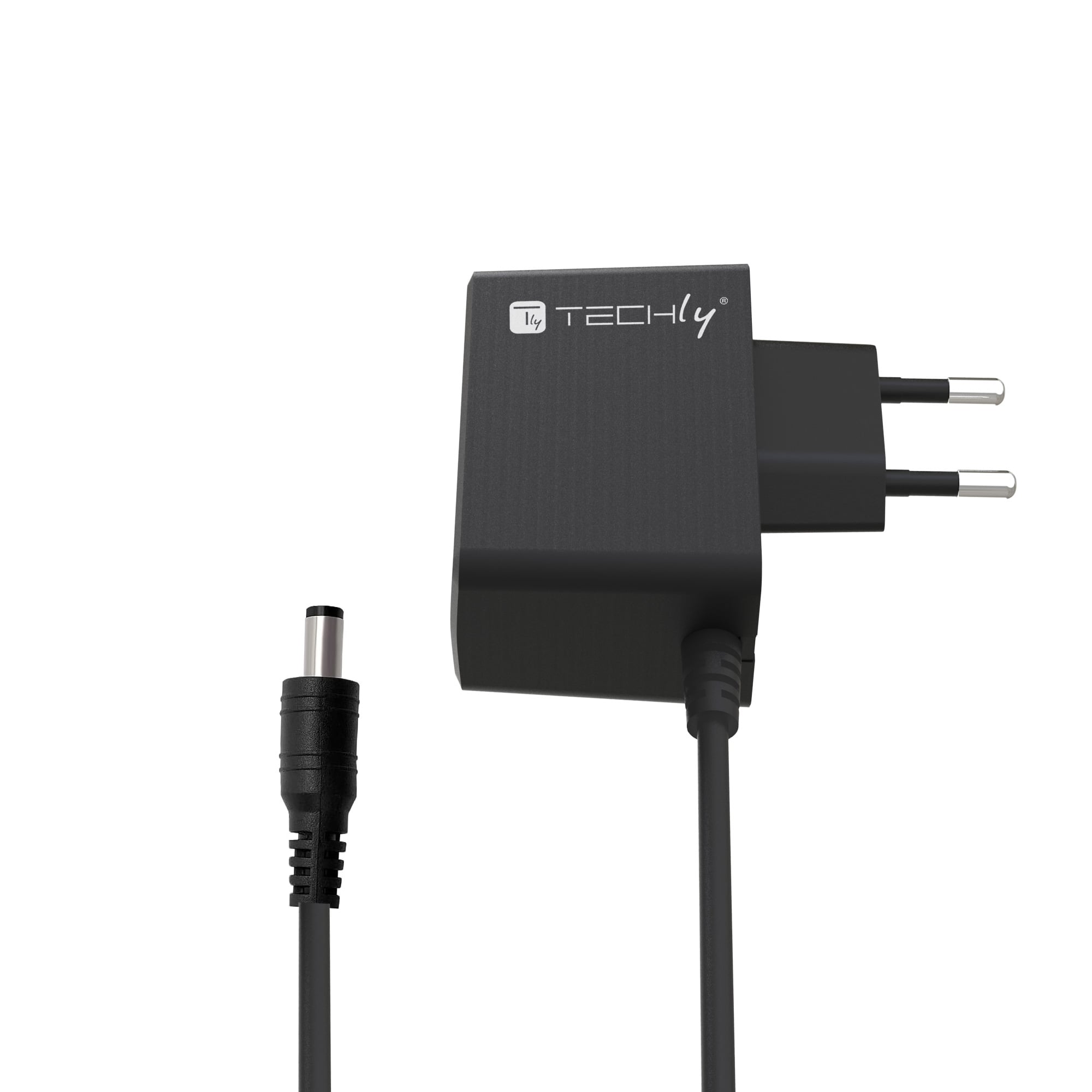 AC/DC power supply 5 V 1 A Plug 5.5 x 2.1 mm Slim Black - Techly IPW- 5 V 1 ATY 2