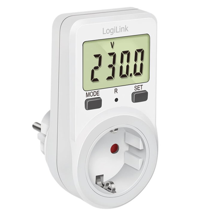 Contatore di Energia con Misurazione dei Costi Energetici - Logilink IPW-ADP-ENM3