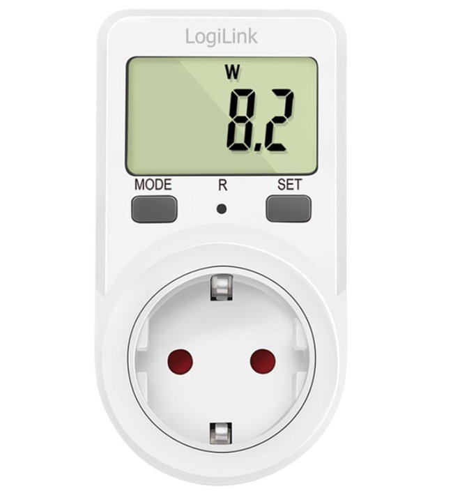 Contatore di Energia con Misurazione dei Costi Energetici - Logilink IPW-ADP-ENM3