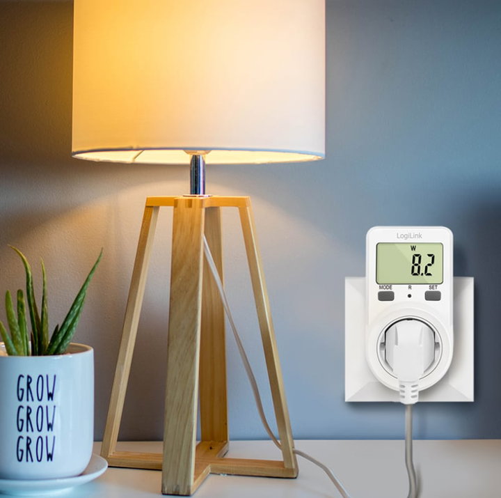 Contatore di Energia con Misurazione dei Costi Energetici - Logilink IPW-ADP-ENM3