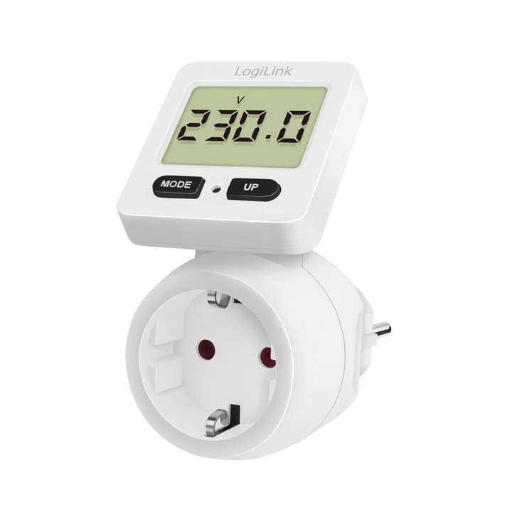 Contatore di Energia con Display Ruotabile di 180° - Logilink IPW-ADP-ENM4