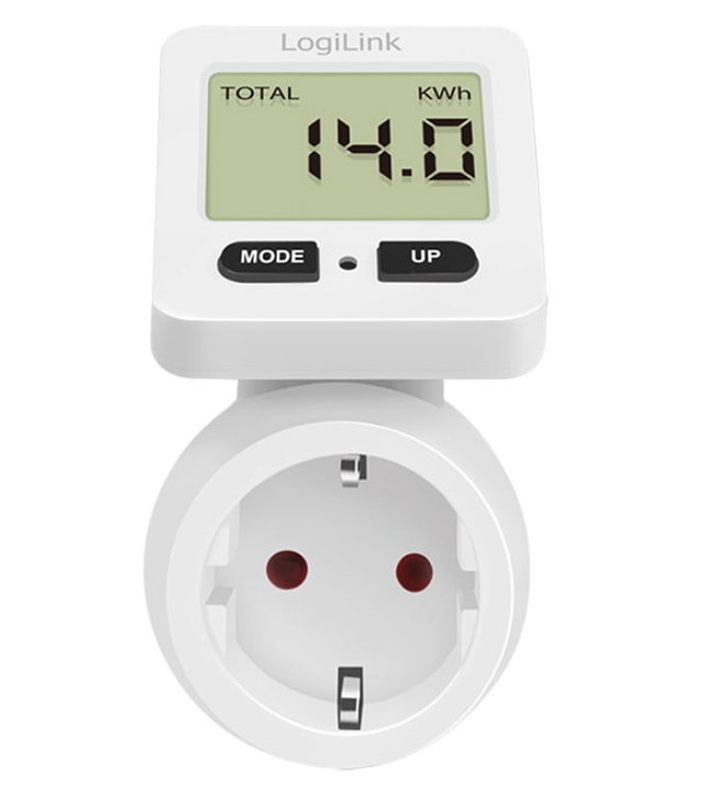 Contatore di Energia con Display Ruotabile di 180° - Logilink IPW-ADP-ENM4