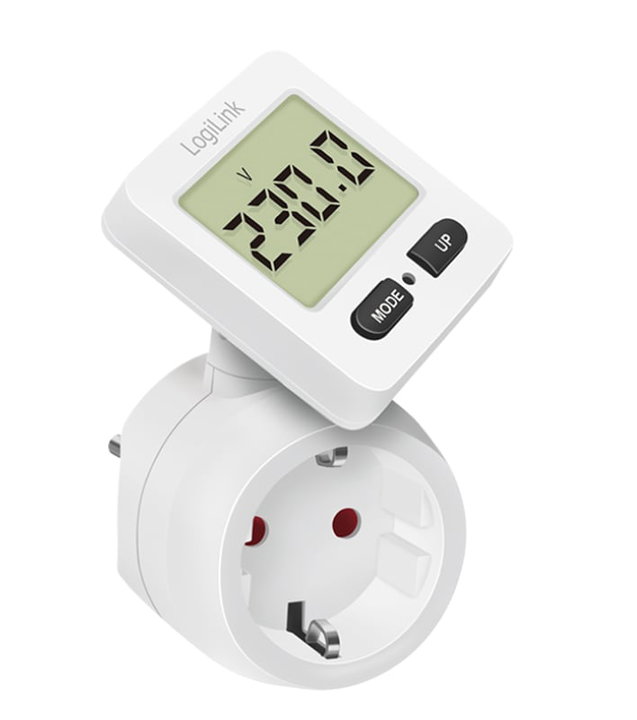 Contatore di Energia con Display Ruotabile di 180° - Logilink IPW-ADP-ENM4