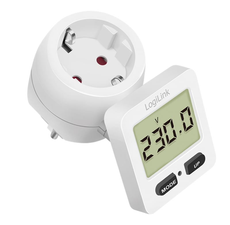 Power Counter with 180 ° Wheel Display - Logilink IPW-ADP-ENM 4