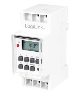 Timer Digitale su Guida DIN con LCD - Logilink IPW-ADP-TM-RAILD