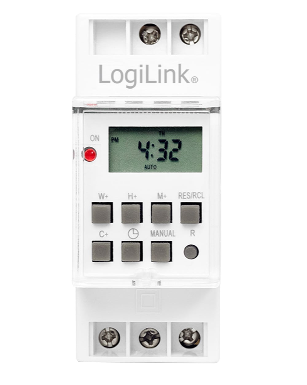 Timer Digitale per Montaggio su Guida DIN - Logilink IPW-ADP-TM-RAILD