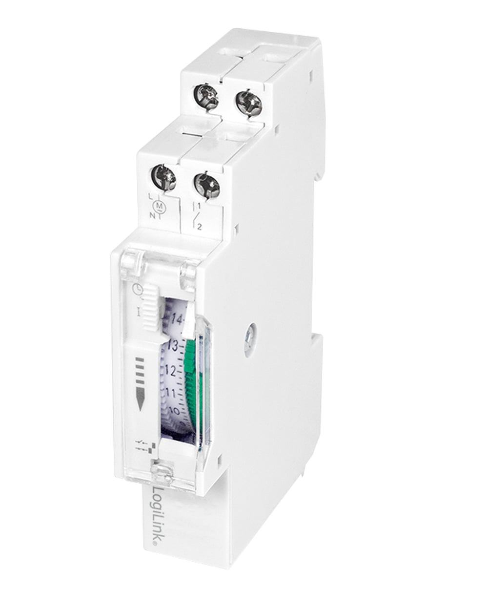 Timer Meccanico per Montaggio su Guida Din - Logilink IPW-ADP-TM-RAILM