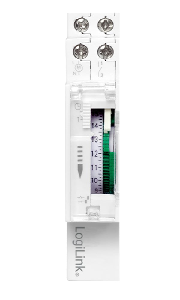 Timer Meccanico per Montaggio su Guida Din - Logilink IPW-ADP-TM-RAILM