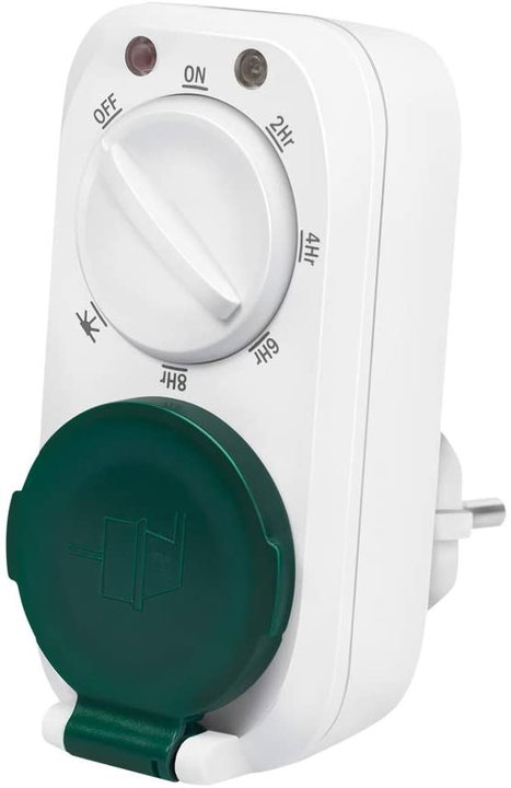 Timer Sensore Crepuscolare 7 Impostazioni IP44 Esterno/Interno - Logilink IPW-ADP-TMO44