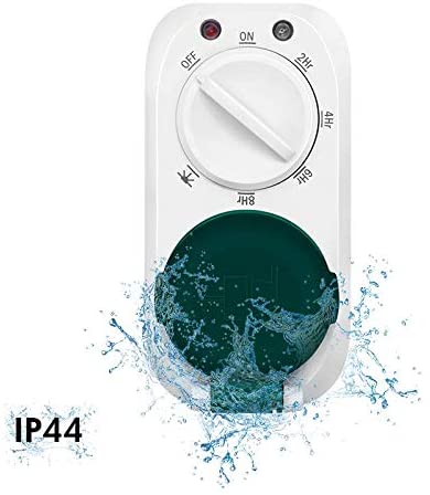 Timer Sensore Crepuscolare 7 Impostazioni IP44 Esterno/Interno - Logilink IPW-ADP-TMO44