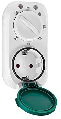 Timer Sensore Crepuscolare 7 Impostazioni IP44 Esterno/Interno - Logilink IPW-ADP-TMO44