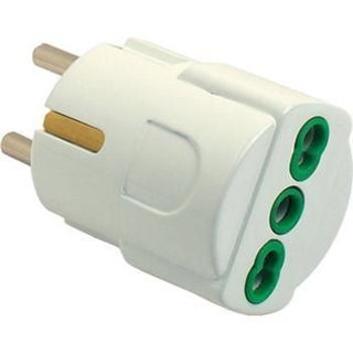 Adattatore Spina Schuko 2P+T a Presa Bipasso 2P+T - FME IPW-ADP26