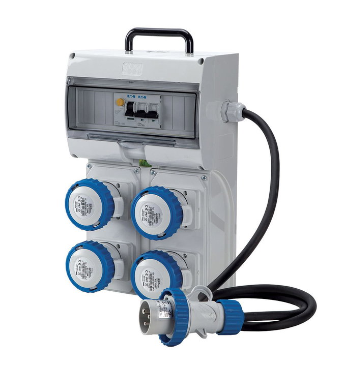 Quadro Elettrico KEY BOX 2 ASC IP65 4 Prese 2P+T 16A Cavo 1,5m 3kW - FME IPW-BOX4P2P
