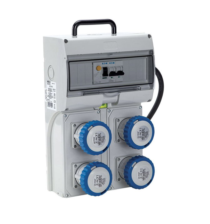 Quadro Elettrico KEY BOX 2 ASC IP65 4 Prese 2P+T 16A Cavo 1,5m 3kW - FME IPW-BOX4P2P