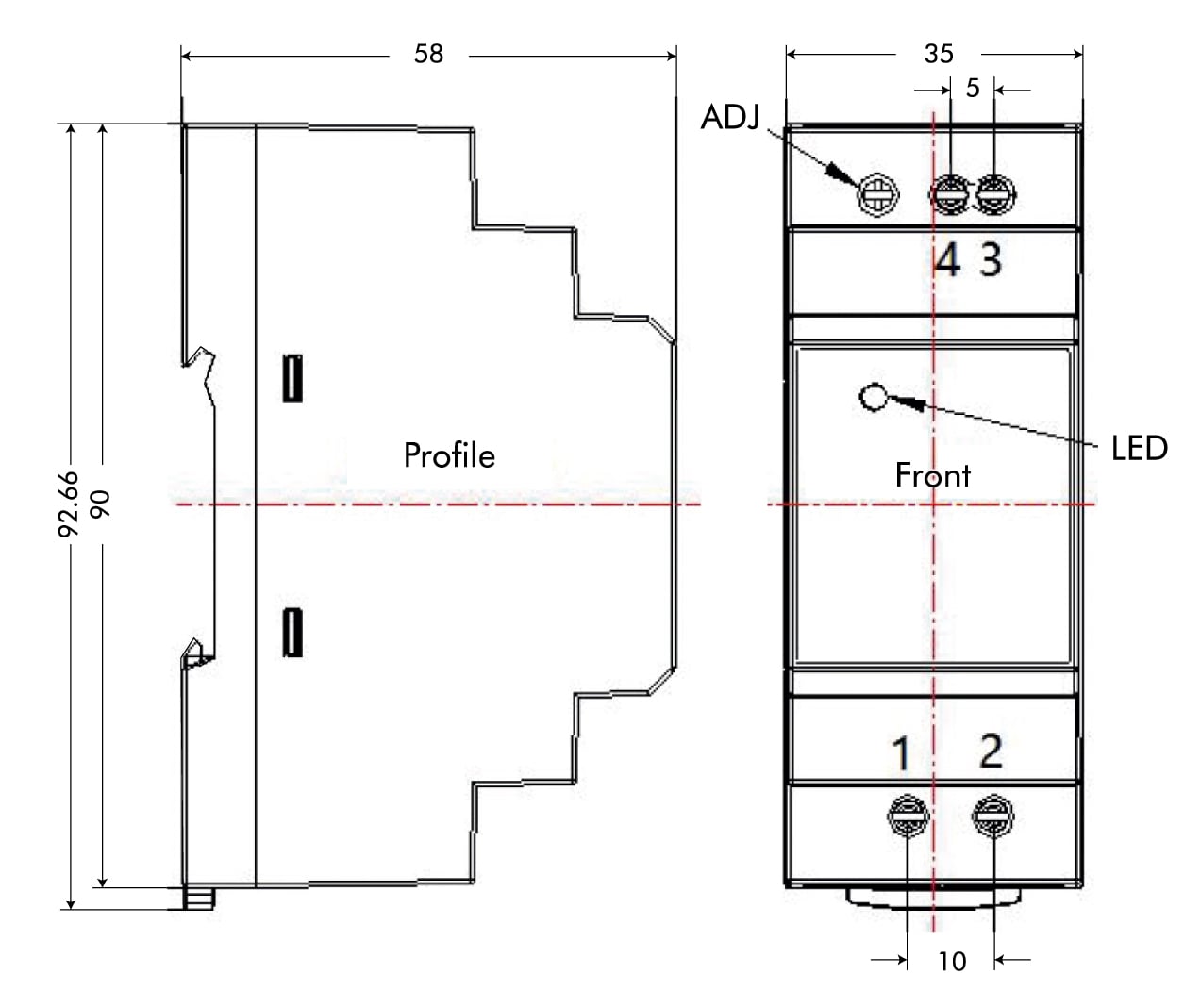 Alimentatore su Guida DIN 24V 1,5A 36W - Logilink IPW-DIN-DC2436W