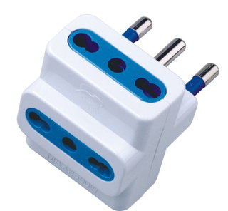 Adattatore triplo spina 16A Bianco - Techly IPW-IC213