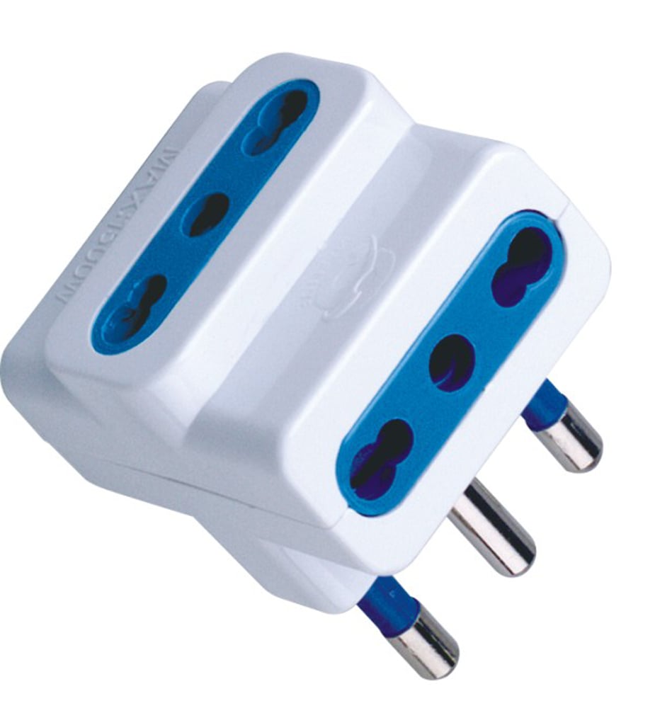 Adattatore triplo spina 16A Bianco - Techly IPW-IC213