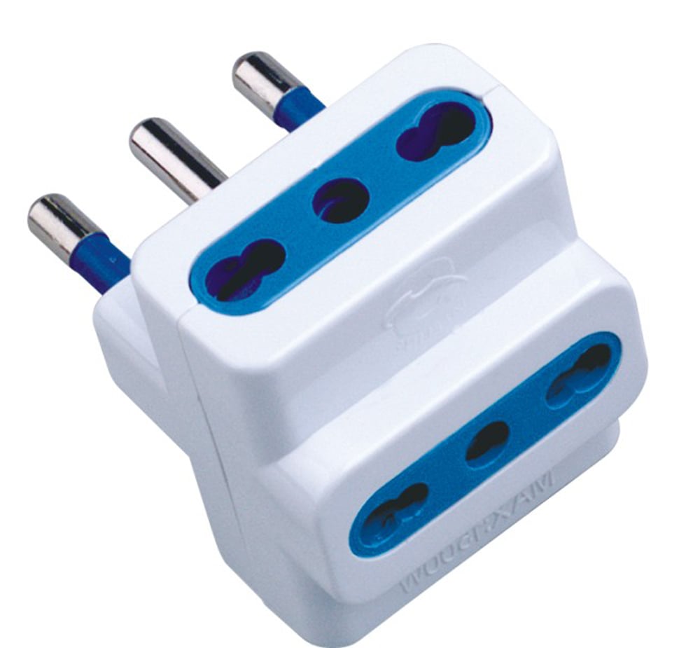Adattatore triplo spina 16A Bianco - Techly IPW-IC213
