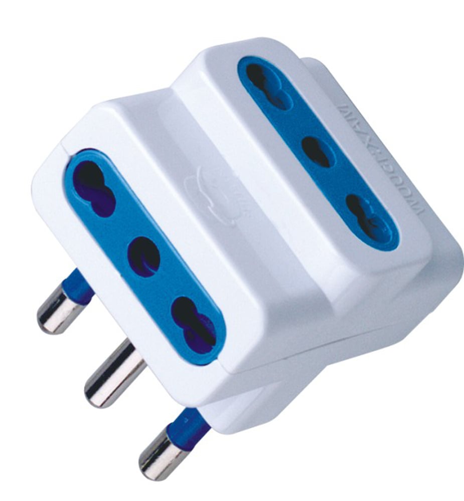 Adattatore triplo spina 16A Bianco - Techly IPW-IC213