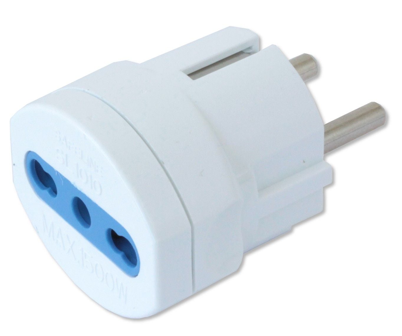 Adattatore spina Schuko a presa 10/16A Bianco - Techly IPW-IC216